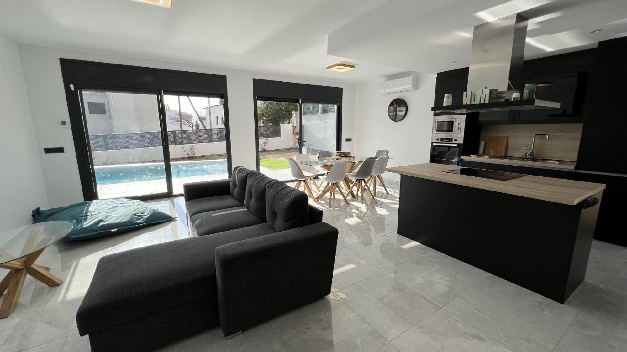 Casa Moderna Roses Con Piscina Y Jardin Mas Bosca, Roses Villa Palau Saverdera Dış mekan fotoğraf