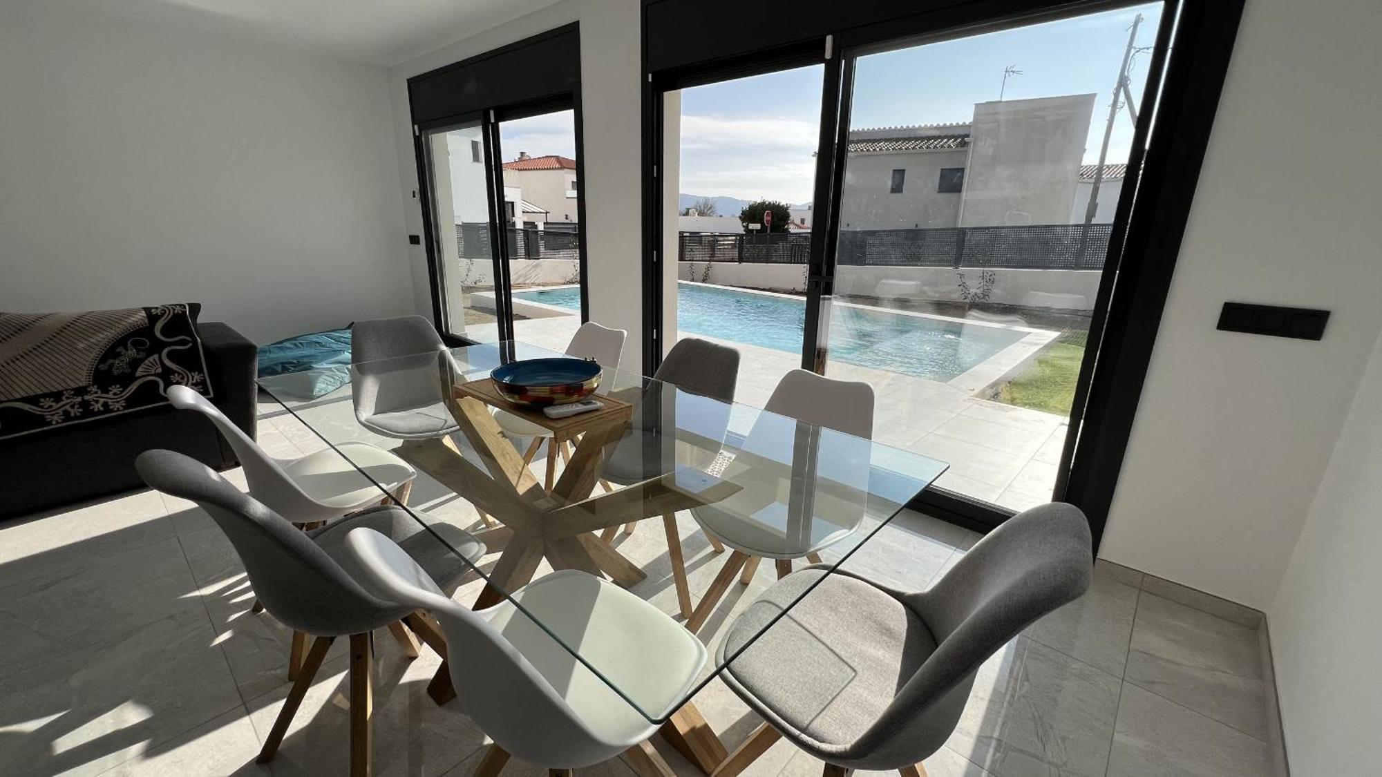 Casa Moderna Roses Con Piscina Y Jardin Mas Bosca, Roses Villa Palau Saverdera Dış mekan fotoğraf